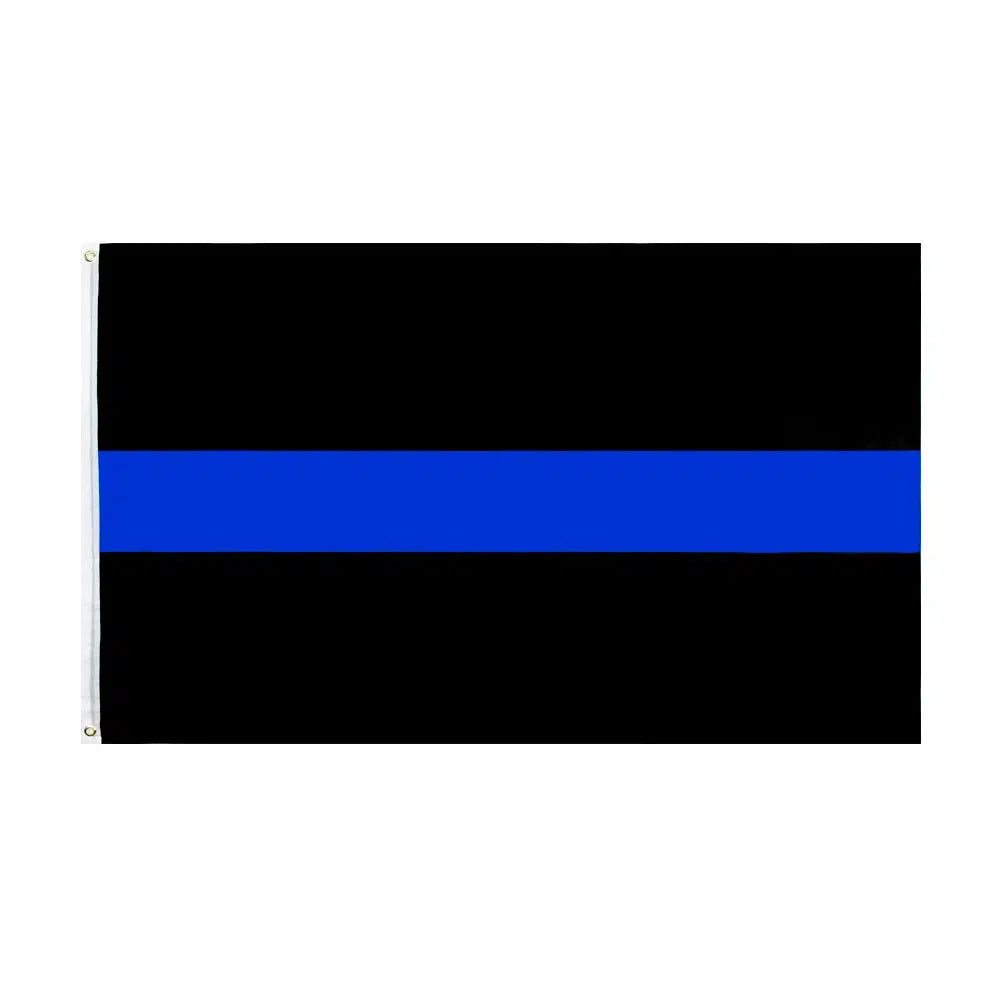 Thin Blue Line Flag - 90x150cm(3x5ft) - 60x90cm(2x3ft)