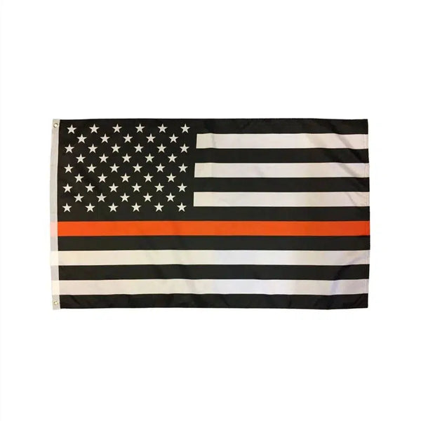 Thin Orange Line Flag - 90x150cm(3x5ft) - 60x90cm(2x3ft) - USA Flag