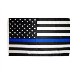 Thin Red and Blue Line Flag - 90x150cm(3x5ft) - 60x90cm(2x3ft)