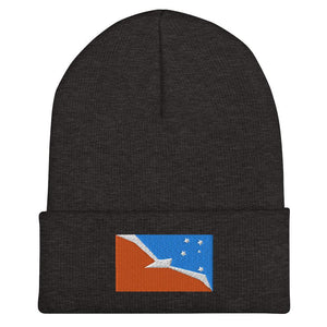 Tierra Del Fuego Flag Beanie - Embroidered Winter Hat