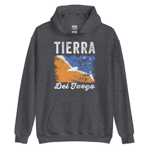 Tierra Del Fuego Flag Distressed Hoodie