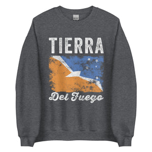 Tierra Del Fuego Flag Distressed Sweatshirt