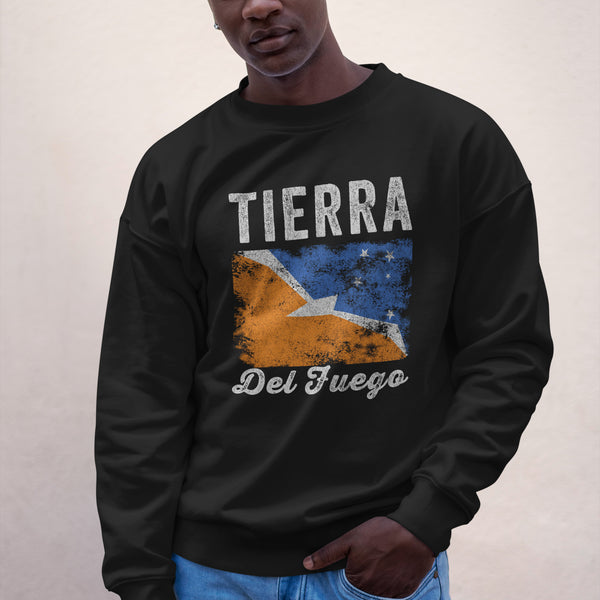 Tierra Del Fuego Flag Distressed Sweatshirt