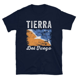 Tierra Del Fuego Flag Distressed T-Shirt