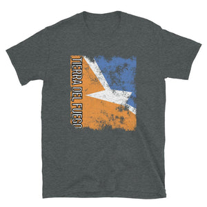 Tierra Del Fuego Flag Distressed T-Shirt
