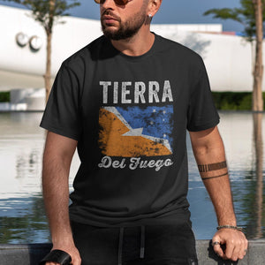 Tierra Del Fuego Flag Distressed T-Shirt