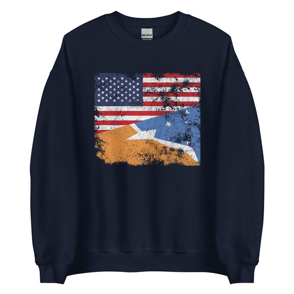 Tierra Del Fuego USA Flag Sweatshirt