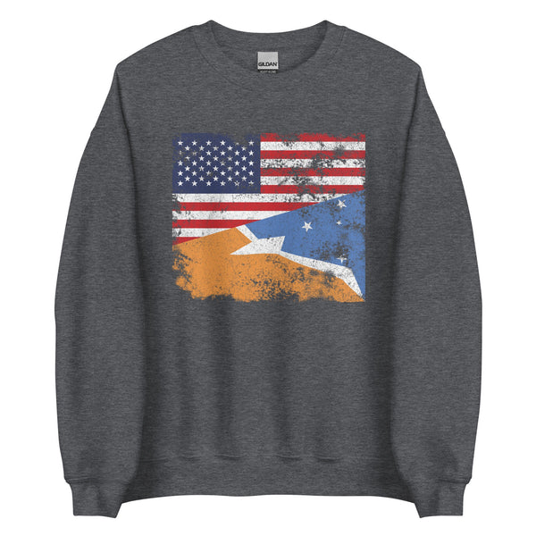 Tierra Del Fuego USA Flag Sweatshirt