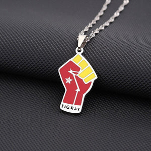 Tigray Flag Fist Necklace