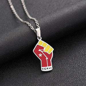 Tigray Flag Fist Necklace