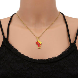 Tigray Flag Fist Necklace