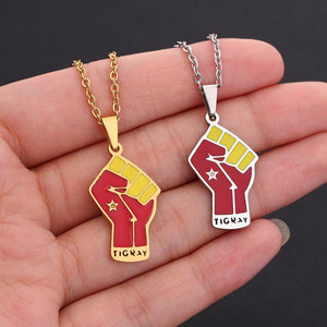 Tigray Flag Fist Necklace