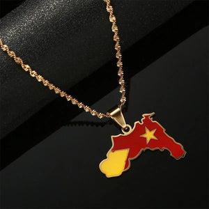 Tigray Flag Map Necklace