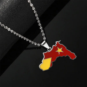 Tigray Flag Map Necklace