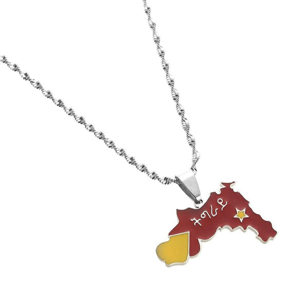 Tigray Flag Map Necklace