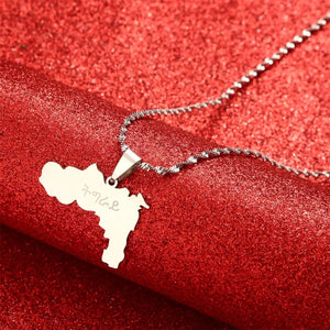 Tigray Map Necklace