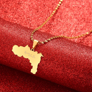 Tigray Map Necklace