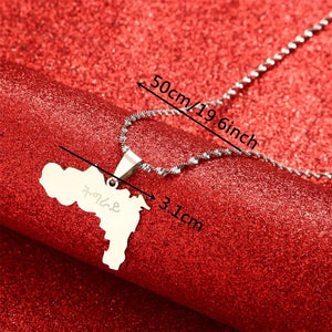 Tigray Map Necklace