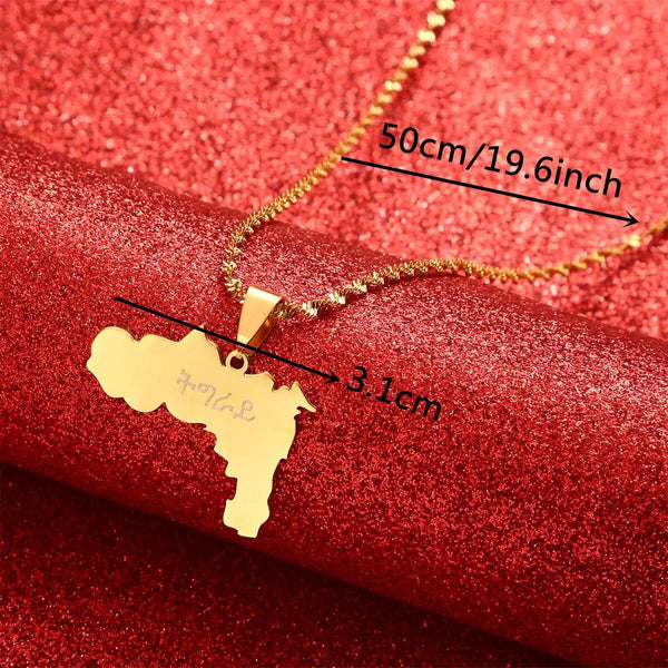 Tigray Map Necklace