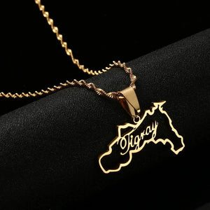 Tigray Map Necklace