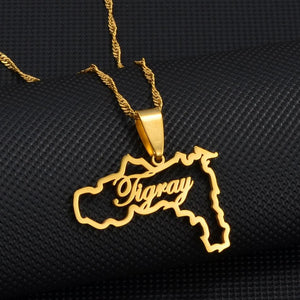 Tigray Map Necklace