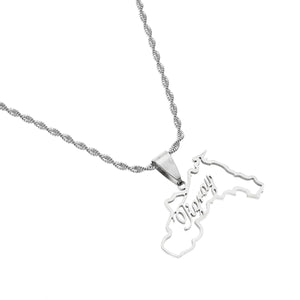 Tigray Map Necklace