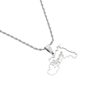 Tigray Map Necklace