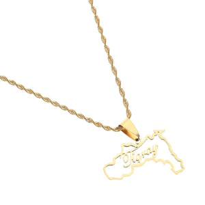 Tigray Map Necklace