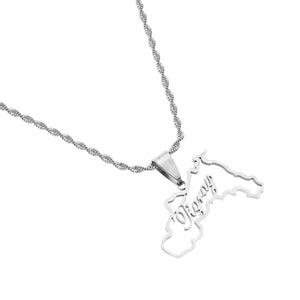 Tigray Map Necklace
