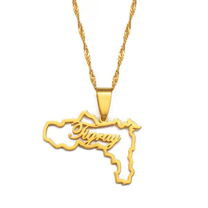 Tigray Map Necklace