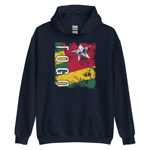 Togo Flag - Distressed Flag Hoodie