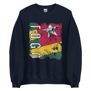 Togo Flag - Distressed Flag Sweatshirt