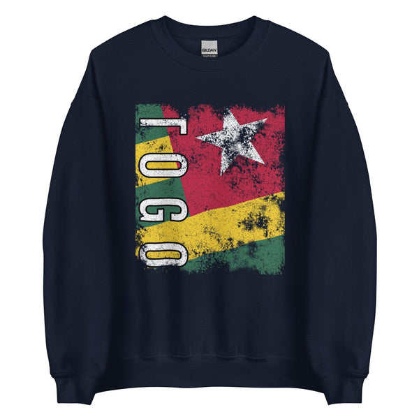 Togo Flag - Distressed Flag Sweatshirt