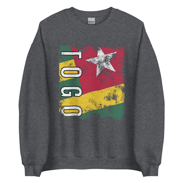 Togo Flag - Distressed Flag Sweatshirt