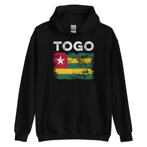 Togo Flag Distressed - Togolese Flag Hoodie