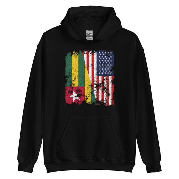 Togo USA Flag - Half American Hoodie