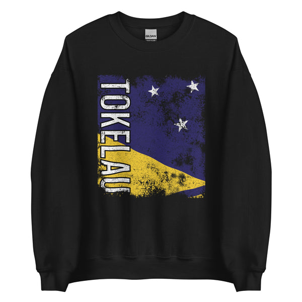 Tokelau Flag - Distressed Flag Sweatshirt