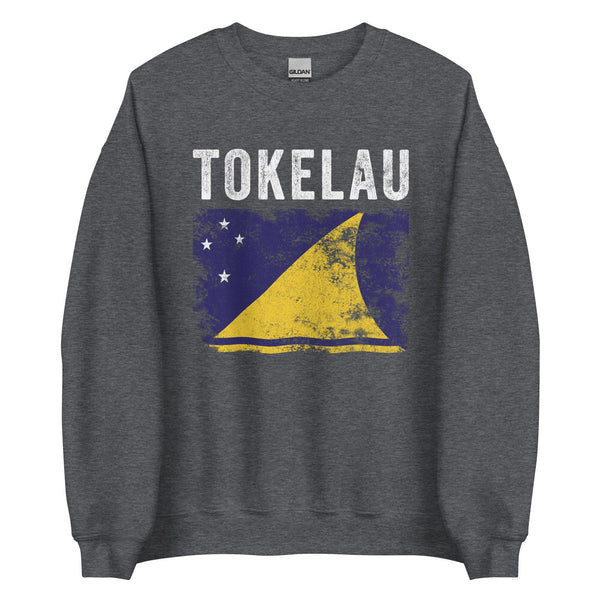 Tokelau Flag Distressed - Tokelauan Flag Sweatshirt