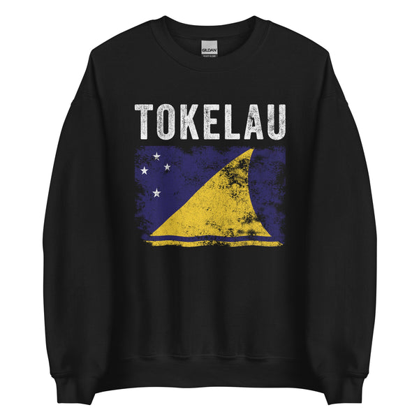 Tokelau Flag Distressed - Tokelauan Flag Sweatshirt