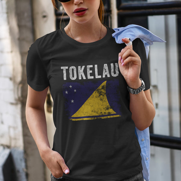 Tokelau Flag Distressed - Tokelauan Flag T-Shirt