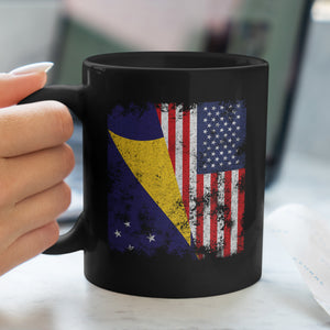 Tokelau USA Flag - Half American Mug