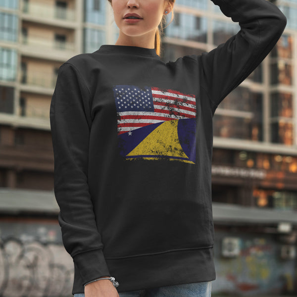 Tokelau USA Flag Sweatshirt