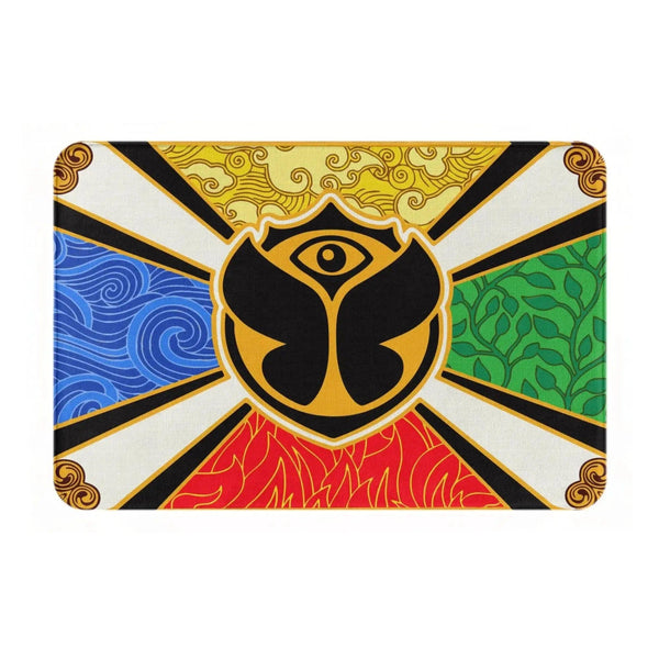 Tomorrowland Flag Doormats - Welcome Mat for Bath and Front Door