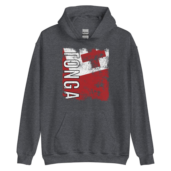 Tonga Flag - Distressed Flag Hoodie