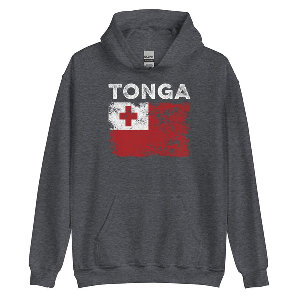 Tonga Flag Distressed - Tongan Flag Hoodie