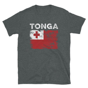 Tonga Flag Distressed - Tongan Flag T-Shirt