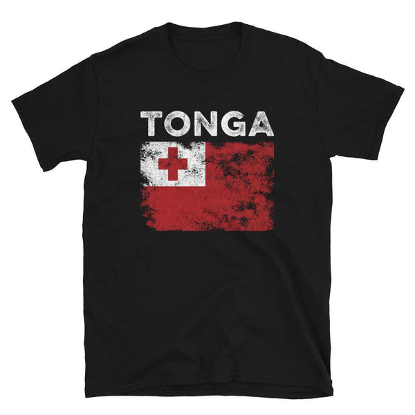 Tonga Flag Distressed - Tongan Flag T-Shirt