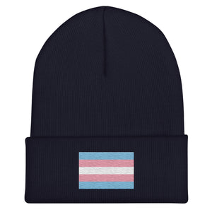Transgender Flag Beanie - Embroidered LGBT+ Winter Hat