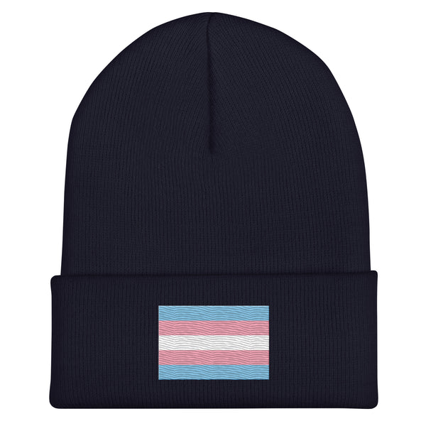 Transgender Flag Beanie - Embroidered LGBT+ Winter Hat