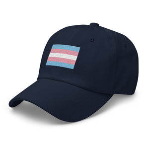 Transgender Flag Cap - Adjustable Embroidered LGBT+ Dad Hat
